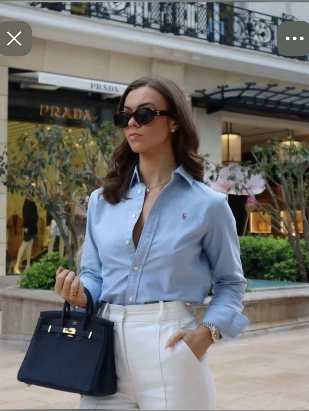 U.S. Polo Assn. Light Blue women Long-Sleeve Button-Down Shirt